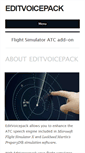 Mobile Screenshot of editvoicepack.com